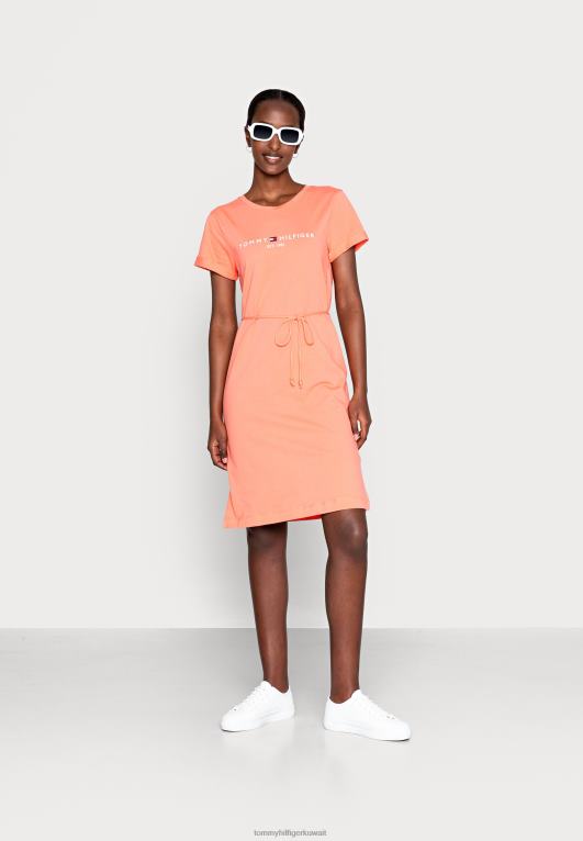 زهر المرجان Tommy Hilfiger فستان جيرسي بارد 446444910