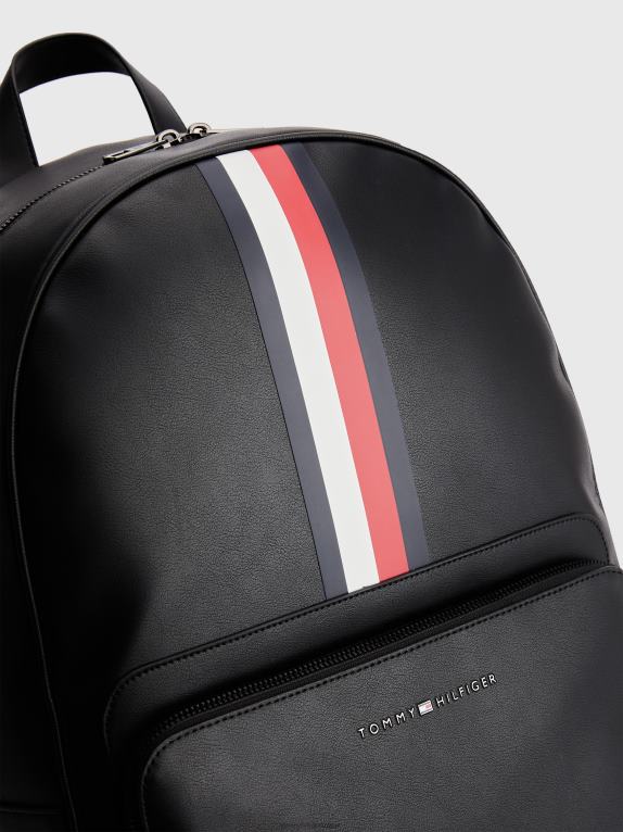أسود Tommy Hilfiger حقيبة ظهر تحمل توقيع وسط المدينة 44644492