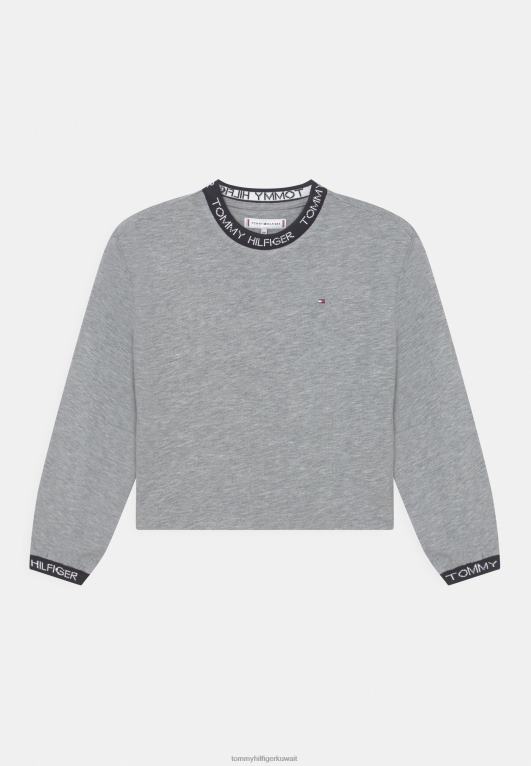 رمادي فاتح Tommy Hilfiger البلوز ذات العلامات التجارية 446444934