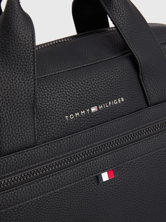 أسود Tommy Hilfiger حقيبة الكمبيوتر الأساسية 44644495
