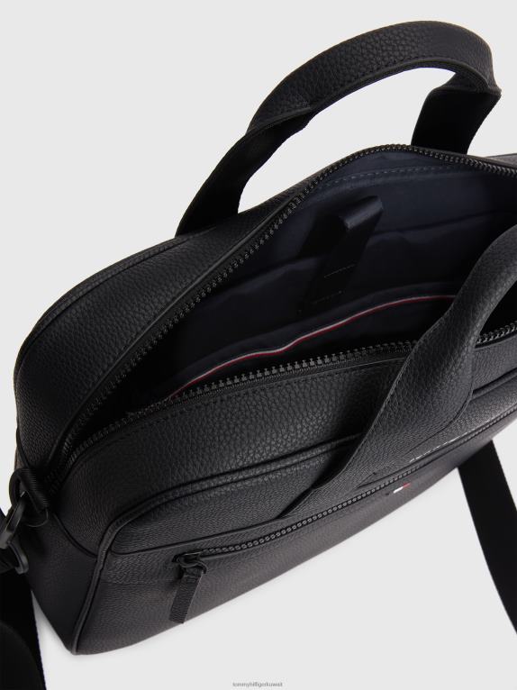 أسود Tommy Hilfiger حقيبة الكمبيوتر الأساسية 44644495