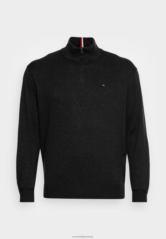 هيذر رمادي غامق Tommy Hilfiger سترة او قفاز او لاعب قفز 446444974