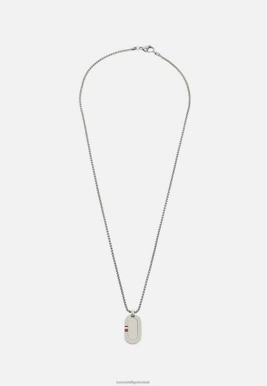 فضية اللون Tommy Hilfiger سوار عائلي بسيط 446444988