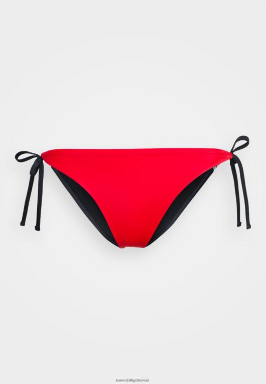 الأحمر الأساسي Tommy Hilfiger جزء سفلي من بيكيني صفيق برباط جانبي 446444995
