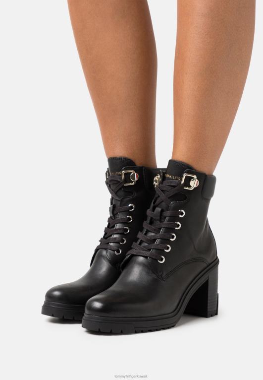 أسود Tommy Hilfiger حذاء برباط خارجي بكعب عالٍ 446444997