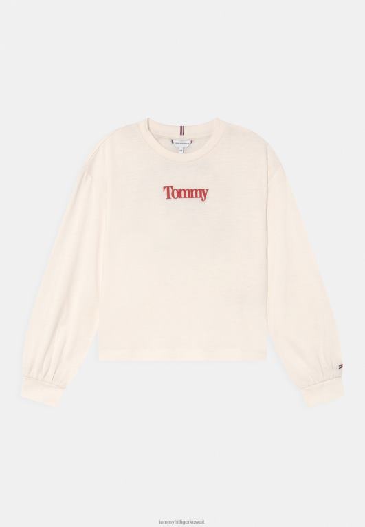 الأبيض القديم Tommy Hilfiger تيشيرت خالدة بأكمام طويلة 446444998