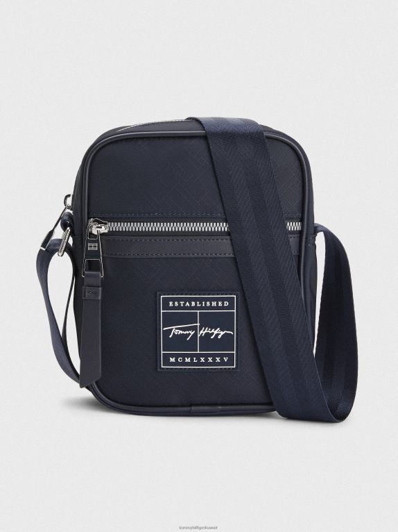 سماء الصحراء أحادية Tommy Hilfiger حقيبة مراسل صغيرة تحمل شعار التوقيع 44644500