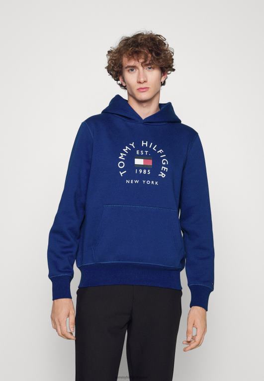 الأزرق الجريء Tommy Hilfiger البلوز هودي قوس العلم 446445033