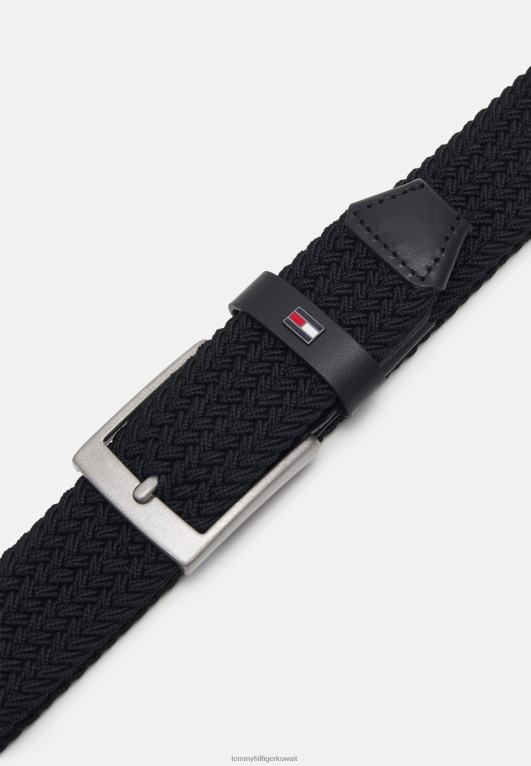 أسود Tommy Hilfiger عدن حزام مضفر 446445048