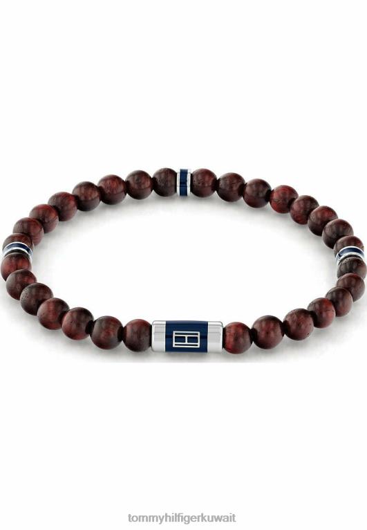 بني Tommy Hilfiger سوار الخرز الخشبي 446445087