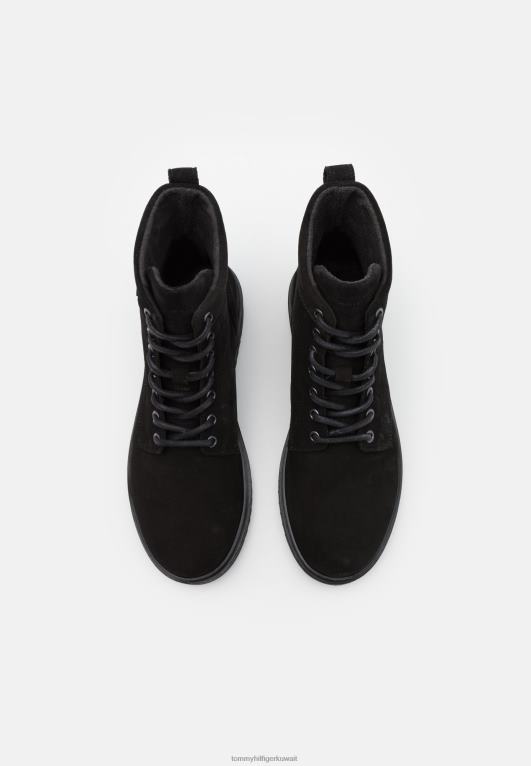 أسود Tommy Hilfiger حذاء برباط للكاحل مزود برباط 446445092
