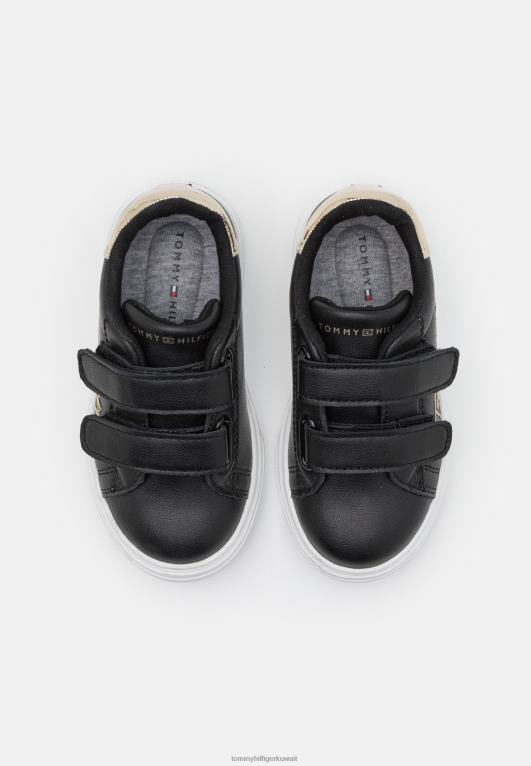 أسود/البلاتين Tommy Hilfiger أحذية بحزام اللمس 446445110