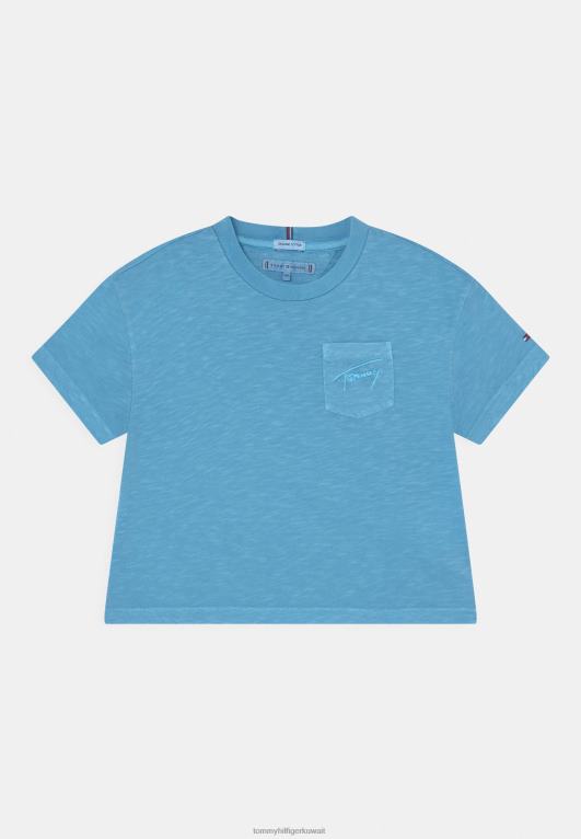 سحق الأزرق Tommy Hilfiger تي شيرت أساسي 446445115