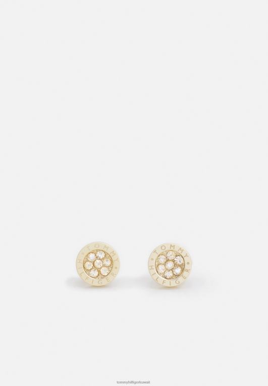 ذهبية اللون Tommy Hilfiger أقراط عائلة الكريستال 446445118