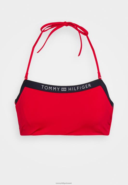 الأحمر الأساسي Tommy Hilfiger أعلى بيكيني العصابة 446445130