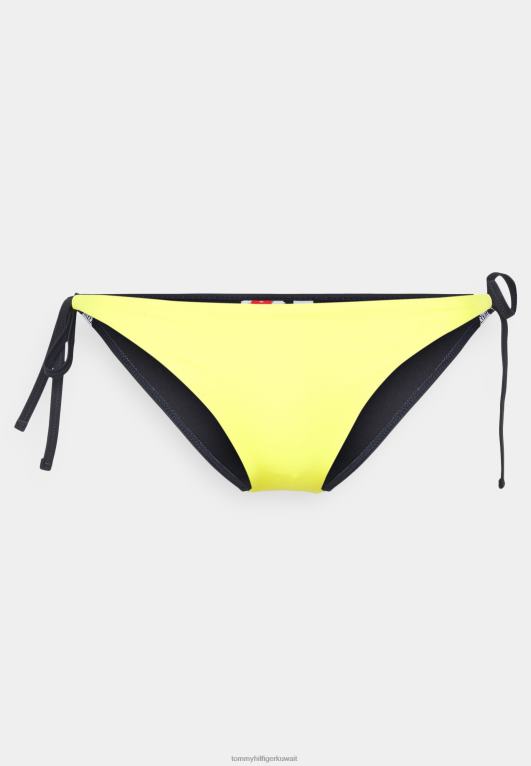 أصفر مغناطيسي Tommy Hilfiger جزء سفلي من بيكيني صفيق برباط جانبي 446445136