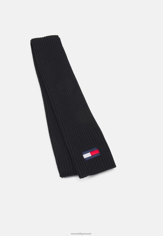 أسود Tommy Hilfiger وشاح العلم الكبير وشاح للجنسين 446445142