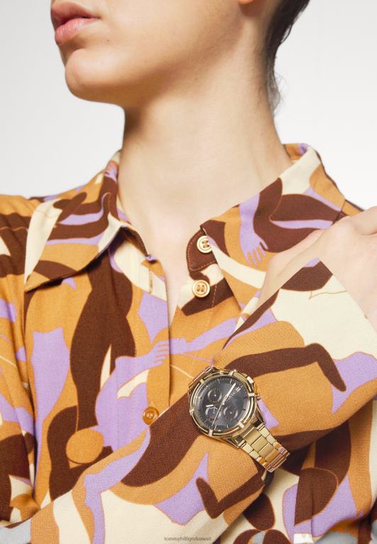 ذهبية اللون Tommy Hilfiger ساعة أريانا كرونوغراف 446445197