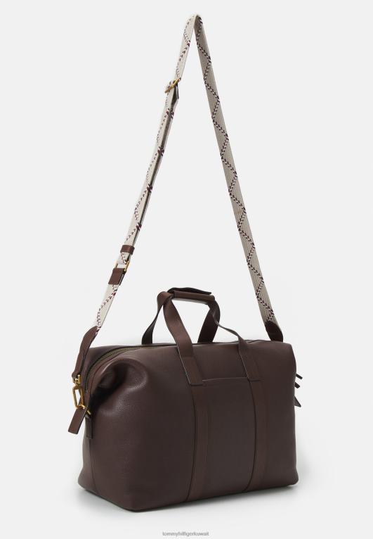 بني Tommy Hilfiger حقيبة دفل فاخرة للجنسين لعطلة نهاية الأسبوع 446445201