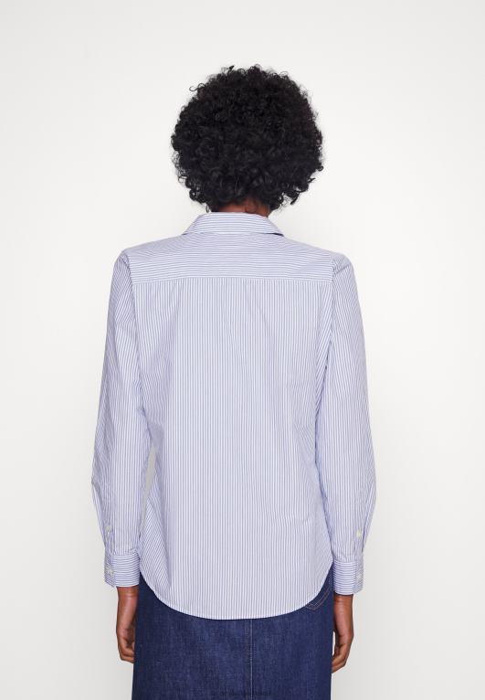 تراث/أزرق منسم Tommy Hilfiger بلوزة قميص عادية بأزرار 446445208