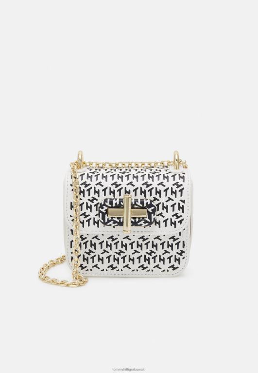 ناصعة البياض Tommy Hilfiger قفل دوار مقطوع بالليزر عبر حقيبة الجسم 446445230