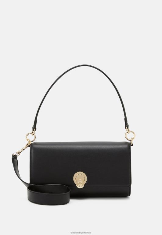 أسود Tommy Hilfiger حقيبة كتف أنيقة 446445263