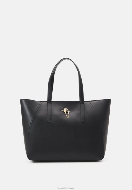 أسود Tommy Hilfiger حقيبة حمل سلسلة 446445271