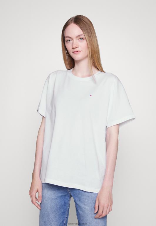 أبيض Tommy Hilfiger طباعة تي شيرت 446445275