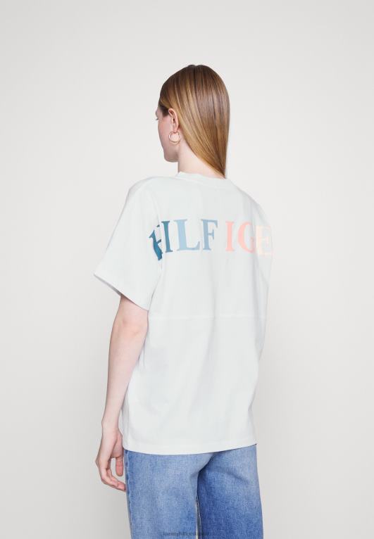 أبيض Tommy Hilfiger طباعة تي شيرت 446445275