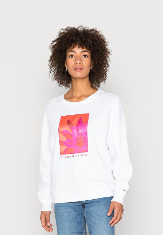 البصرية الأبيض Tommy Hilfiger سترة الأزهار المفتوحة 446445282