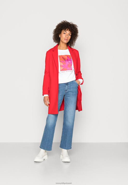 البصرية الأبيض Tommy Hilfiger سترة الأزهار المفتوحة 446445282