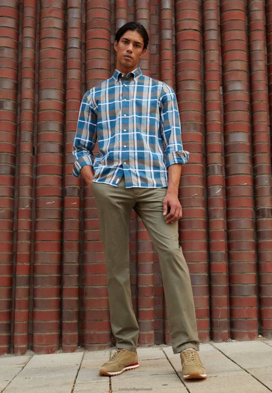 عسكرية باهتة Tommy Hilfiger بنطال هيكلي مطبوع من دينتون 446445284