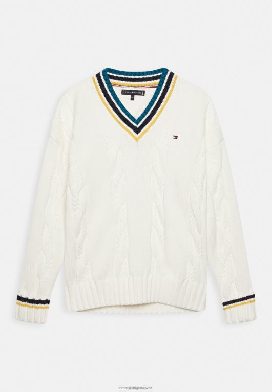 الأبيض القديم Tommy Hilfiger البلوز اسكواش 446445291