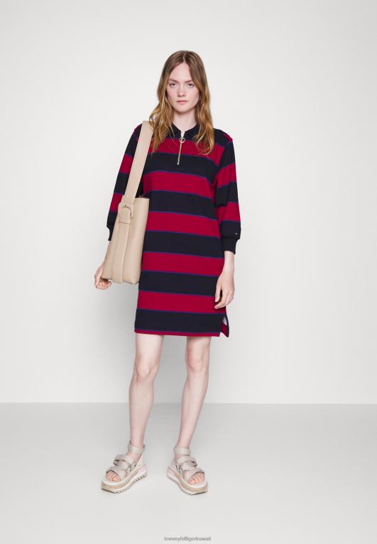 التوت الملكي Tommy Hilfiger الرجبي فستان قصير فستان اليوم 446445302