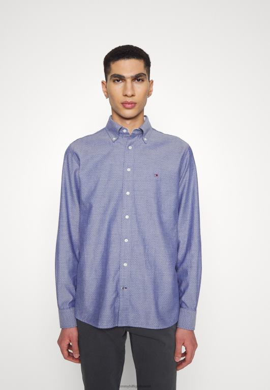 البحرية المظلمة Tommy Hilfiger قميص أكسفورد دوبي 446445337