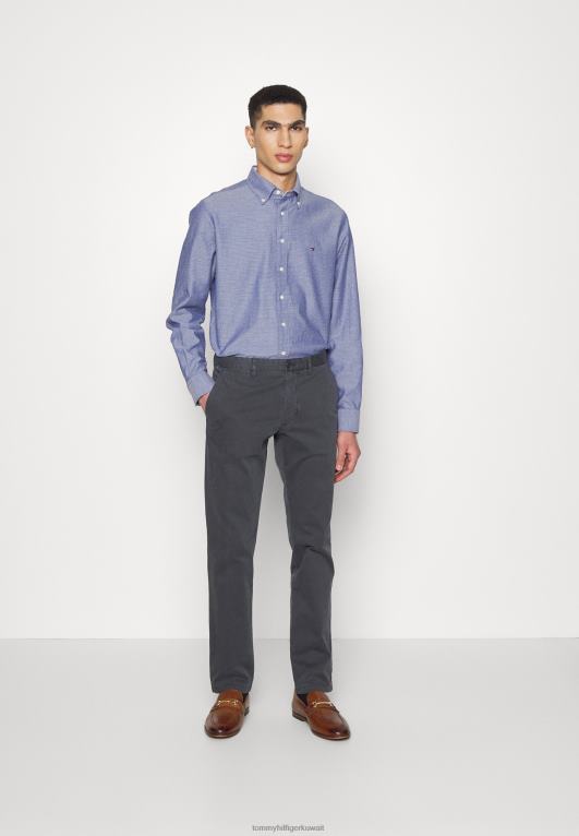 البحرية المظلمة Tommy Hilfiger قميص أكسفورد دوبي 446445337