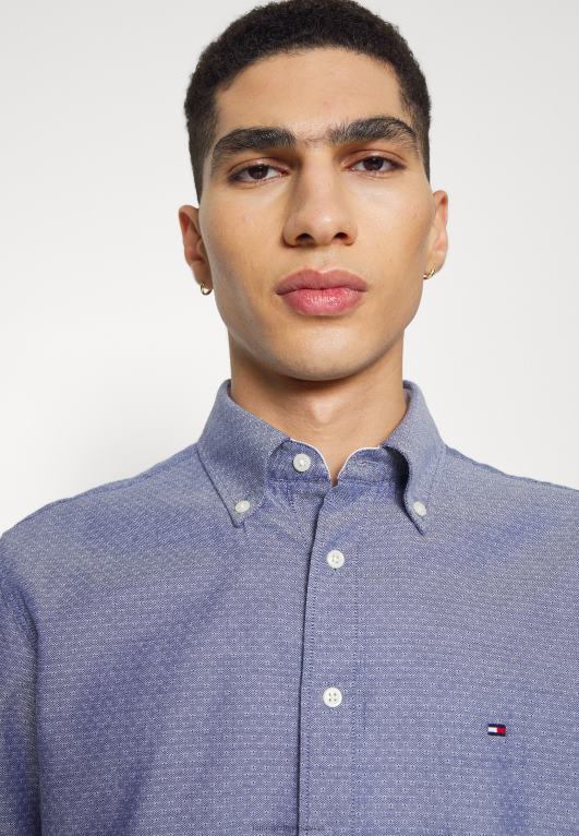 البحرية المظلمة Tommy Hilfiger قميص أكسفورد دوبي 446445337