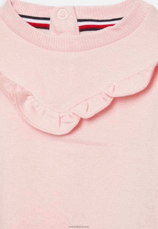 الظل الوردي Tommy Hilfiger البلوز كشكش النص 446445354