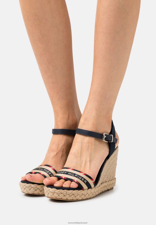 سماء الصحراء Tommy Hilfiger الصنادل منصة إسفين 446445364