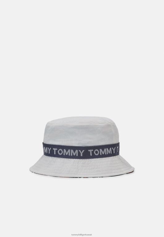 أحمر Tommy Hilfiger قبعة دلو كورب قابلة للعكس للجنسين 446445374