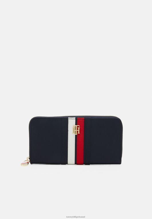 الفضاء الأزرق Tommy Hilfiger الخشخاش محفظة كبيرة 446445377