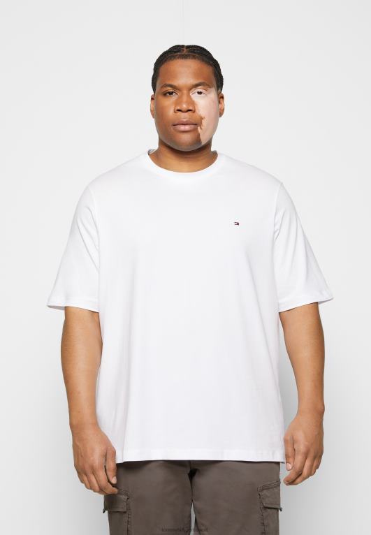 أبيض Tommy Hilfiger تي شيرت أساسي قابل للتمدد 446445387