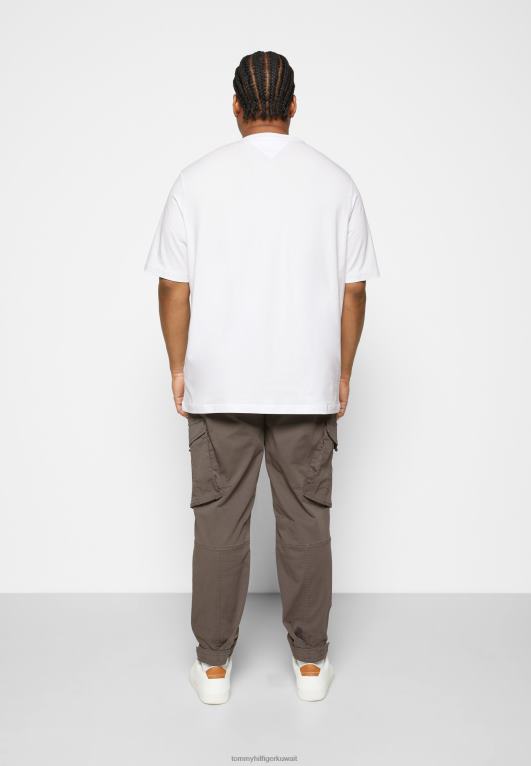 أبيض Tommy Hilfiger تي شيرت أساسي قابل للتمدد 446445387