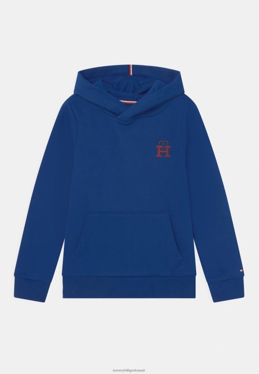 الأزرق الجريء Tommy Hilfiger هوديي مونوغرام للجنسين 446445420
