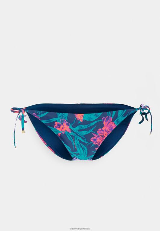 الشفق الاستوائي النيلي Tommy Hilfiger الجزء السفلي من البكيني برباط جانبي 446445436