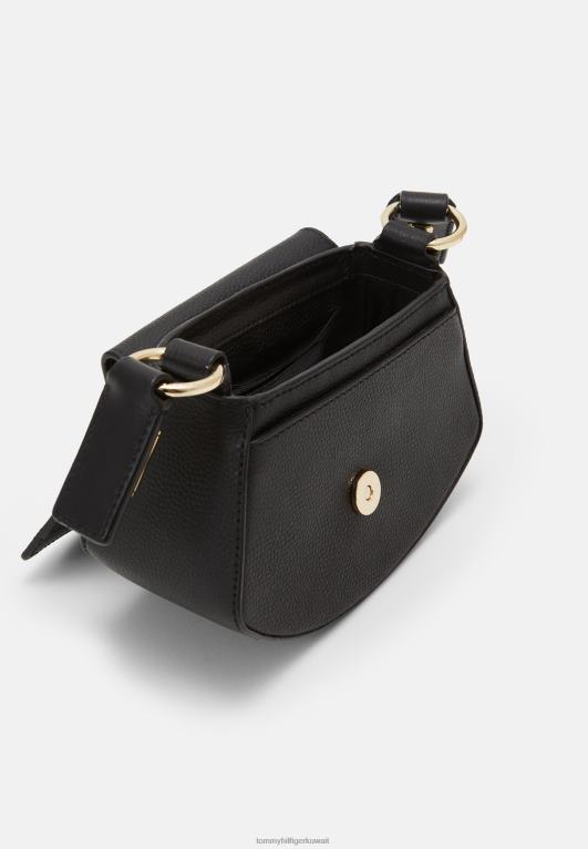 أسود Tommy Hilfiger حقيبة كروس فاخرة على الجسم 446445483