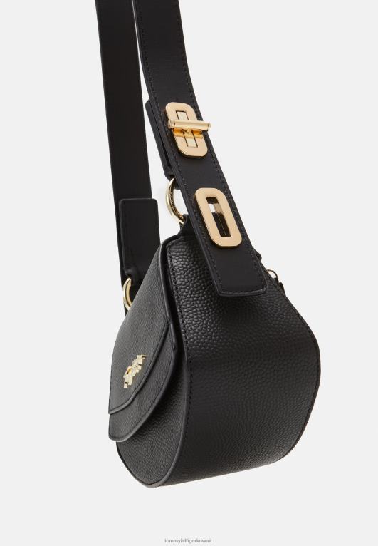 أسود Tommy Hilfiger حقيبة كروس فاخرة على الجسم 446445483