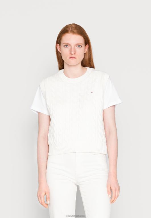 بيج فاتح Tommy Hilfiger سترة سترة الكابل 446445489