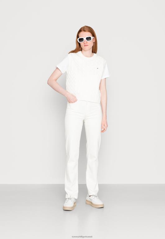 بيج فاتح Tommy Hilfiger سترة سترة الكابل 446445489