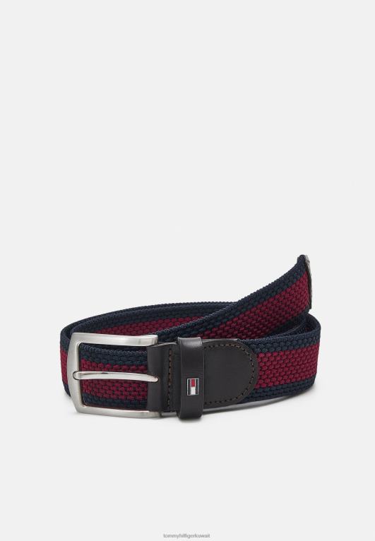أحمر/كحلي للشركات Tommy Hilfiger دينتون حزام مطاط 446445497